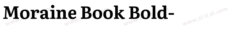Moraine Book Bold字体转换